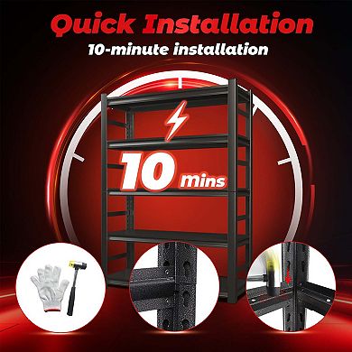 87"H 5-Tier Heavy Duty Metal Storage Shelf 3000LBS Capacity