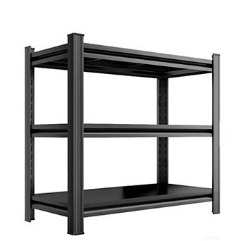 3 tier Metal Storage Rack Adjustable Height 31.5"Hx39.37"Lx13.77"D