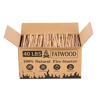 40lbs Fatwood Fire Starter Sticks 100 Percent Natural Kindling Wood Pine Firewood