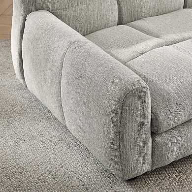 Elevated Linen Dog Sofa with Armrest and Backrest for Large Dogs