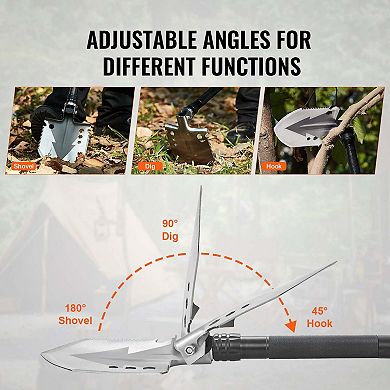 Folding Survival Shovel Multitool Camping Tactical Compact Portable