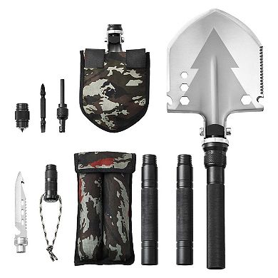 Folding Survival Shovel Multitool Camping Tactical Compact Portable