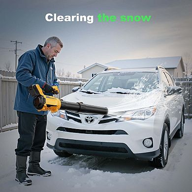 21V Cordless Leaf Blower 650CFM with 4.0Ah Battery and Charger