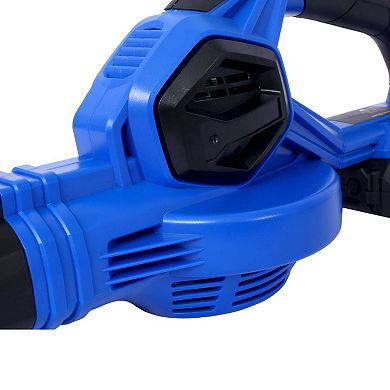 20V Cordless Snow and Leaf Blower, 2 Speed with Battery Charger for Patio Snow Clearing