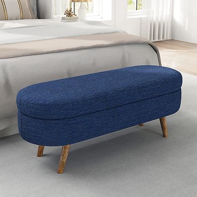43.5" Ottoman with Storage, Storage Ottoman Bench, Linen End of Bed Bench, Holds up to 330 lb