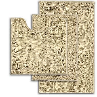 U Shaped Chenille Bathroom Rug Non Slip Absorbent