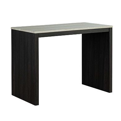 3-Piece 36 in. H Bar Table Set with Engineered Wood Top Dining Table and 2 Stools