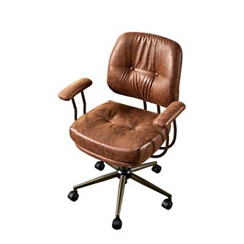 Ovios Executive Office Chair w/ Recline Function, Ergonomic Desk Chair w/ Comfy Lumbar Support