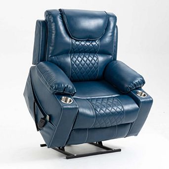 Oversized Power Lift Recliner with Massage and Heat