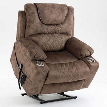 Oversized Power Lift Recliner with Massage and Heat