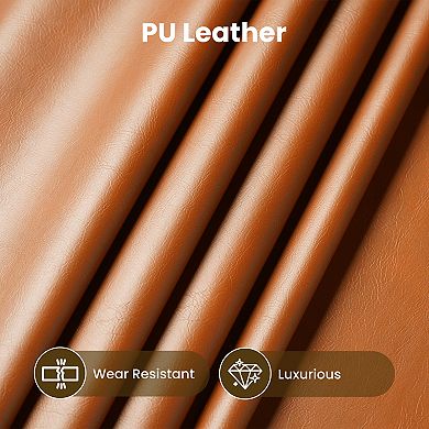 Ovios High Back Executive Office Chair w/ Recline Function, PU/Suede Leather Ergonomic Desk Chair