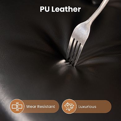 Ovios Executive Office Chair w/ Recline Function, Ergonomic Desk Chair w/ Comfy Lumbar Support