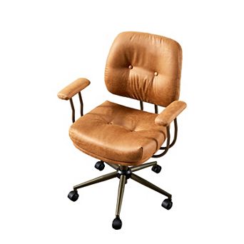 Ovios Executive Office Chair w/ Recline Function, Ergonomic Desk Chair w/ Comfy Lumbar Support