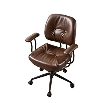 Ovios Executive Office Chair w/ Recline Function, Ergonomic Desk Chair w/ Comfy Lumbar Support