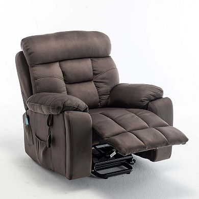 Power Lift Recliner, Wide Seat Massage Chair with Heat