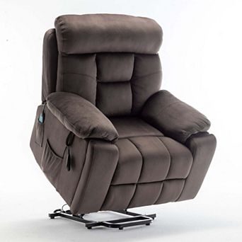 Power Lift Recliner, Wide Seat Massage Chair with Heat