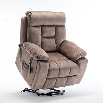 Power Lift Recliner, Wide Seat Massage Chair with Heat