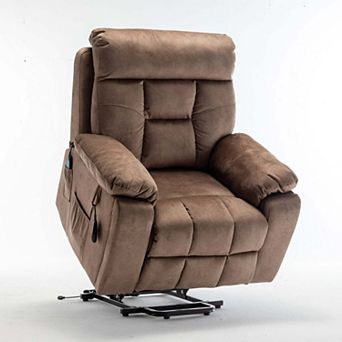 Power Lift Recliner, Wide Seat Massage Chair with Heat