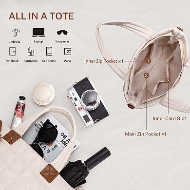 Quilted Essential Tote Hynes Eagle