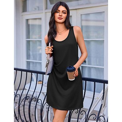 Elouaer Two Pack Nightgown Nightgowns Solid Color Causal Women Sleepwear