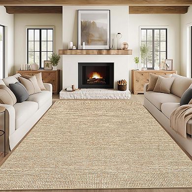 ANIXOL Washable Low-Pile Area Rug