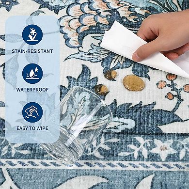 ANIXOL Provence Botanical Washable Rug