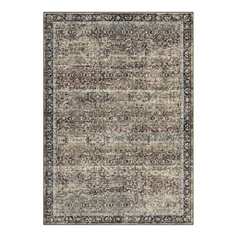 Washable Rugs Vintage Boho Area Rug Non Slip Floor Carpet Ultra-Thin Rugs