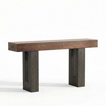 63-Inch Farmhouse Long Console Table, Behind The Couch, for Entrance, Hallway, Living Room