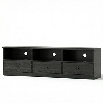 ANIXOL Modern MDF TV Stand with Drawer and Open Shelf