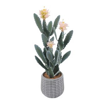 Artificial Cactus,Faux Cactus,Potted Fake Big Cactus,Tall Fake Cactus Plant For Indoor & Outdoor