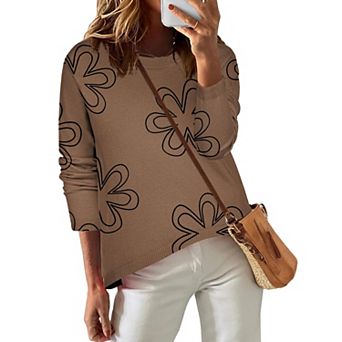 Zeagoo Women's Long Sleeve Dressy Casual Business Work Pullover Sweater Tops