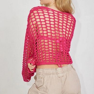 Womens Beach Cover Up Crochet Swimsuit Coverups Loose Knit Cardigans