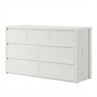 7 Drawer Dresser, 53" Wide Modern Chest of Drawers, Wooden Bedroom Drawer Dresser for Bedroom