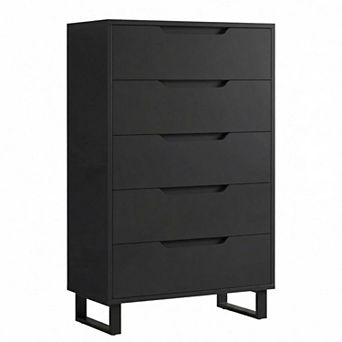 5 Dresser for Bedroom, 50.6" Tall Dresser, Freestanding Vertical Drawer for Living Room