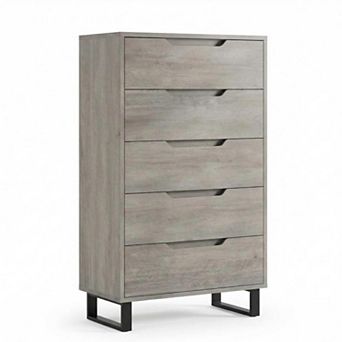 5 Dresser for Bedroom, 50.6" Tall Dresser, Freestanding Vertical Drawer for Living Room