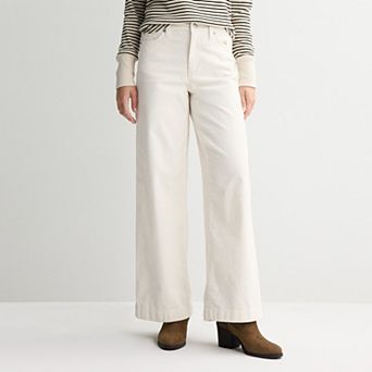 Women's Sonoma Goods For Life® High Rise Wide Leg Corduroy Pants
