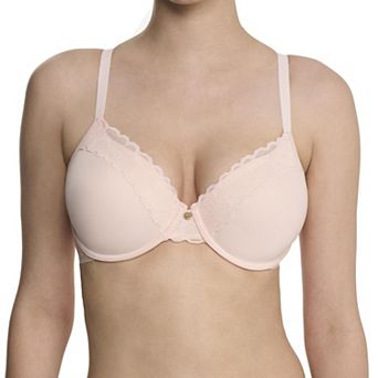 Natori Refined Full Fit Underwire T-Shirt Bra with Lace and Cool-touch