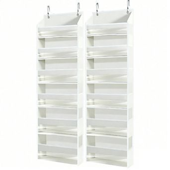 Heavy Duty Over The Door Organizer with 6 Multisized Pockets and 12 Mesh Sides