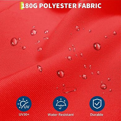 10-Foot Patio Umbrella with Solar Lights - LED Lights - Energy Saving for Bedroom - Dimmable