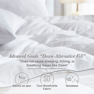 California Design Den Down Alternative Comforter - Quilted, Fluffy and Soft, Machine Washable