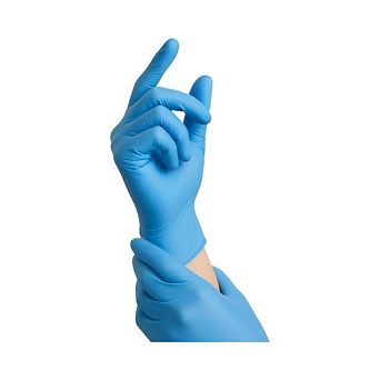 Blue Nitrile Gloves 100 pc