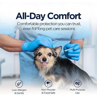 Blue Nitrile Gloves 100pc