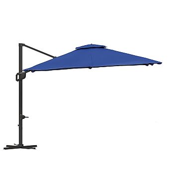 10-Ft Square Patio Umbrella - High Quality - Durable Design for Daily Use - Easy to Use