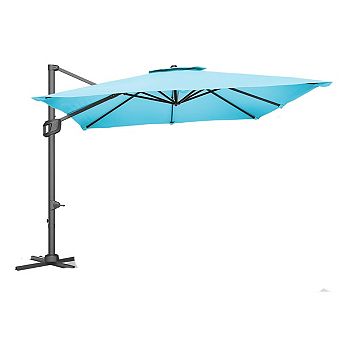 10-Ft Square Patio Umbrella - High Quality - Durable Design for Daily Use - Easy to Use
