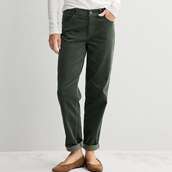 Women's Sonoma Goods For Life® Mid Rise Corduroy Boyfriend Pants