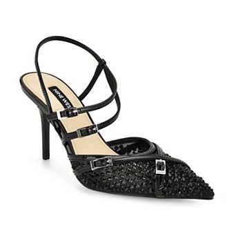 Nine West Pertee Women's Strappy Embellished Dress Pumps