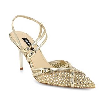 Nine West Pertee Women's Strappy Embellished Dress Pumps