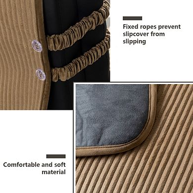 Stonecrest Corduroy Recliner Chair Cover, Stay in Place