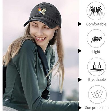 Retro Denim Cap Women