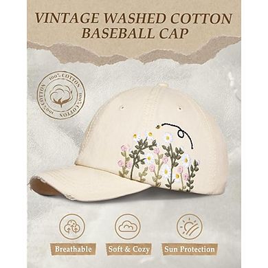 Distressed Cotton Cap